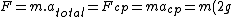 F=m.{a_{total}}={F_{cp}}=m{a_{cp}}=m(2g)